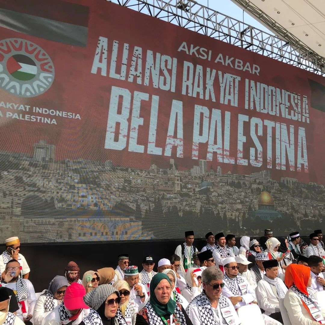 Aksi Akbar ALIANSI RAKYAT INDONESIA BELA PALESTINA 5/11/2023
