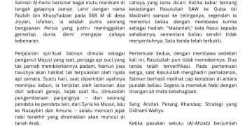 SALMAN Al FARISI. Dari pencari kebenaran menjadi arsitek kemenangan