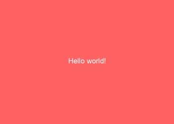 Hello world!